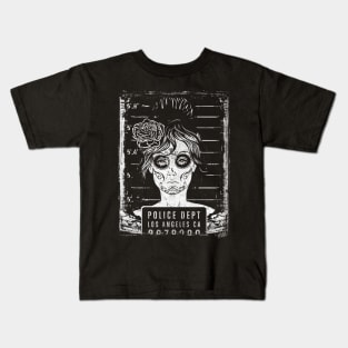 Muerte Mugshot Kids T-Shirt